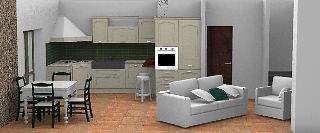 Progetto Cucina  e soggiorno 2 - Moderno  